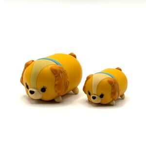 Disney Tsum Tsum Lot of 2 Lady from Lady and the Tramp, Size Lg and Med. EUC